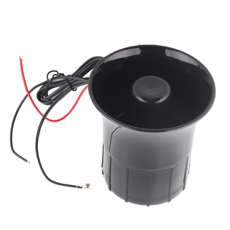 50W 120dB Car Loud Horn 6 Sounds Emergency Warning Alarm
