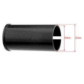 Catazer Bicycle Seatpost Adapter Shim Sleeve Bicycle Seat Post Tube Adapter for Mountain Bike Road Bike Electric BMX, Fixie Gear 25.4/27.2/28.6/30.1/30.4/30.8/31.6/33.9/34.9/36mm (27.2mm to 25.4mm)