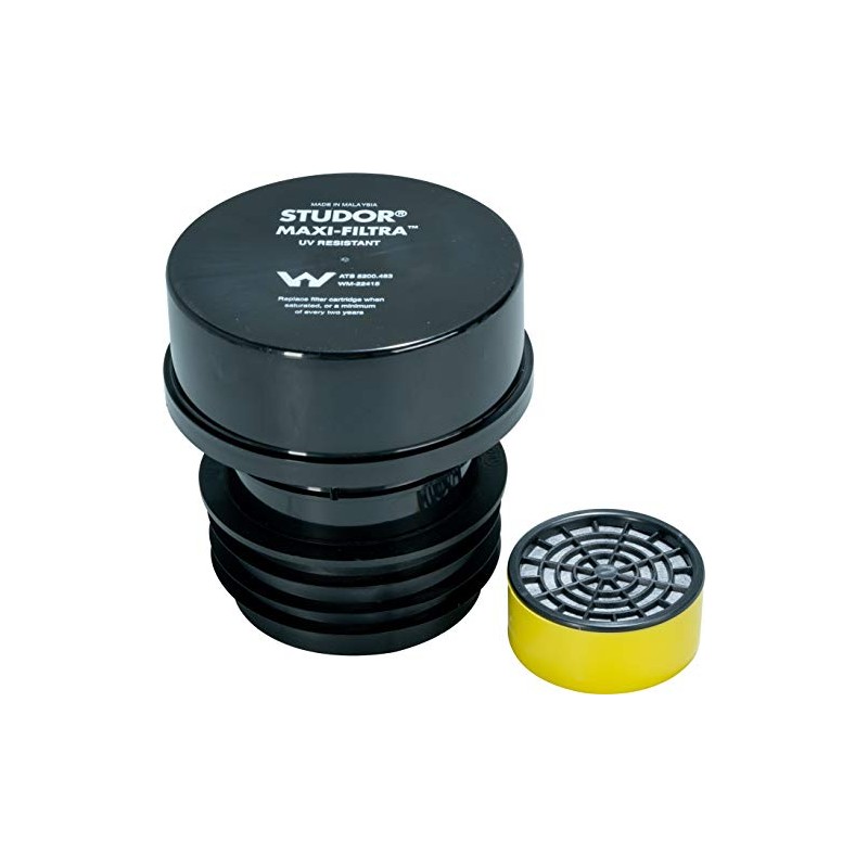 Studor 20297 Maxi-Filtra Septic Tank Drain Vent Two-Way Active Carbon