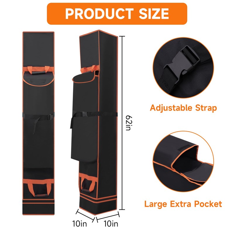 10 x 10 x 62in Canopy Bag Replacement with Roller