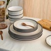 Earth & Clay Harlow 12-Piece Dinnerware Set Earthenware, Beige