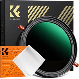 K&F CONCEPT 82mm Variable ND Filter ND2-ND32+CPL Filter, 2-in-1 Lens Filter, AGC Optical Glass, HD Super Resolution Power, Low Reflectivity, 28 Layer Nano Coating, Water Repellent, Oil Repellent, Scratch Resistant, Video/Landscape Shooting, Dimming, Polarized (Nano-Xcel)