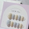 Soft winter knit Handmade nail tip - short ballerina /