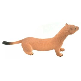 MOJO TOYS Stoat, Short Tail Weasel, Plastic Replica  3.5"W x 1.5"T  M141-B627
