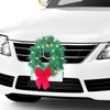 PACKOVE Car Christmas Wreath Car Christmas Reef Light up Artificial