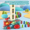 BLBAISH Trenes de Juguetes,180Pcs Dominó Niños, Juguetes de Tren de
