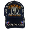 Texas Lone Star State Adjustable Baseball Cap with Flag and