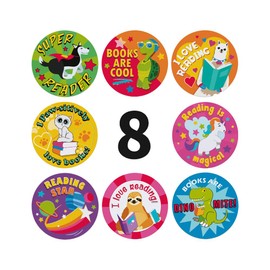 Reading Reward Stickers for Teachers,500 Stickers for Kids in 8 Designs,1 Inch School Stickers Pack,Motivational Incentive Stickers for Students,Potty Training Stickers,Teachers Supplies for Classroom