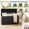 KAMABOKO 90 Gallon Resin Deck Box Large Outdoor Storage Boxes
