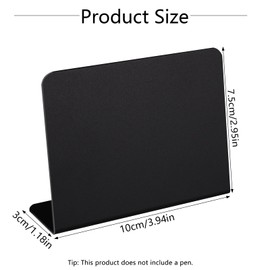Fuyamp 20 Pcs Mini Chalkboard Signs,Small Black Chalkboard Signs for Labeling,Table Top Menu Blackboard with Base,Message Tabletop Board for Food Pricetags Weddings Party Bakery,10 x 7.5cm