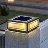 SLAWA Solar Post Light Fixture Exterior Pillar Light with LED
