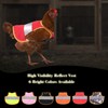 Vehipa 6 Pcs Reflective Chicken Harness Hen Saddle Apron Adjustable