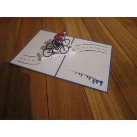 Lovepop 3D POP-UP Greeting Card CYCLIST NEW/SEALED  #BR