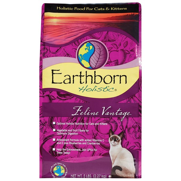 Earthborn Holistic Feline Vantage Dry Cat Food, 5 Lb.