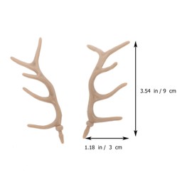 Antler Crafts 12 Pairs Artificial Deer Antlers Christmas Antlers Xmas Antlers Hair Clips Accessories for DIY Craft Christmas Cosplay Costumes Deer Antlers
