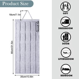 LZYDKH Hair Clips Storage, Hair Clip Organiser Hanging Hair Accessories Holder Girls Headbands Storage Holder Headband Holder for Hair Clips Hair Accessories (Grey)