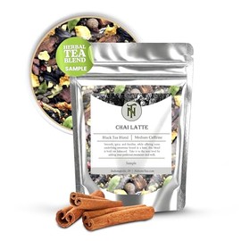 Nelson's Tea - Chai Latte (Caffeine Free) - Honeybush, cinnamon, cardamom seeds, clove, ginger root, allspice, cardamom pods, toasted coconut, licorice root, peppercorn, orange peel, and natural flavoring (Sample)