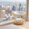 Zen'Arôme Etna Fragrance Burner - Wedding Metal Ceramic and Wood