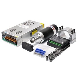 Daedalus CNC Brushless Spindle Motor Kit, 500w, ER11, 48V DC, 12000RPM