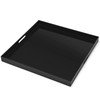 24×24 inches Oversized Black Acrylic Ottoman Tray Extra Large Decorative
