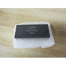 NTE Electronics NTE74154 Integrated Circuit Transistor Transistor Logic 4-Line-to-16-Line Decoder/Demultiplexer, 5.5V, 24-Lead DIP Package