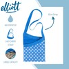 Elliott Peg Bag in Blue and White Polkadot Pattern with