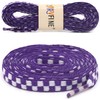 YJRVFINE Flat Checkered Shoe Laces: Wide 5/16" Patterned Shoelaces for