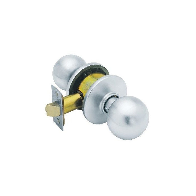 SCHLAGE F10ORB626 Orbit Passage Knob, Satin Chrome