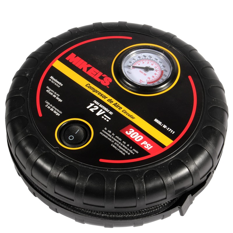 MIKEL´S Compresor de Aire Circular 12 V (250 PSI)
