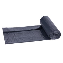 DONAU ECO 22021422-05 Bin Liners 60 L Strong / 10 Bin Bags / 1 Roll / Bin Bag / Rubbish Bag / Blue Angel Certified / 100% Recycled Material (LDPE) / Black