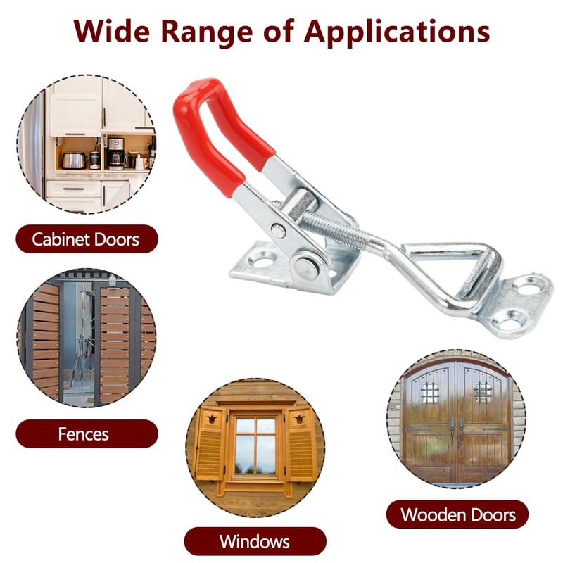 Pack of 10 Adjustable Toggle Clamps, Lock Lever Lock Tension