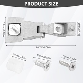 Door Handle Hinge Repair Kit, Drivers Side Hinge Kit for Fiat 500 & Abarth, Compatible with 51964555, 51939041, Easy Install, Driver & Passenger Side