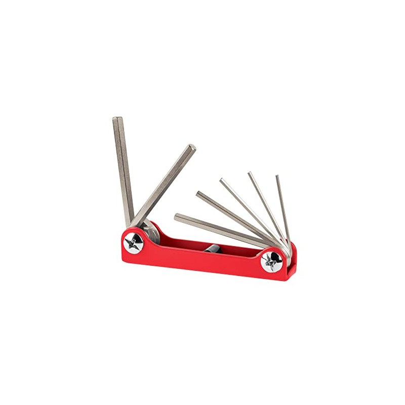 Truper ALL-7P, Juego de 7 llaves Allen standard tipo navaja,