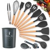 14PCS Juego de Utensilios de Cocina de Silicona, Utensilios de