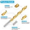 sourcing map Tap and Drill Bit Set, 1pcs M10 x