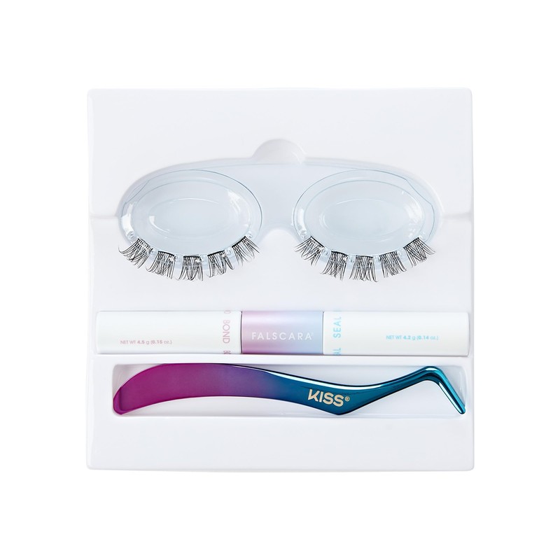 KISS Falscara DIY Lash Extension Starter Kit 10 Reusable Featherlight