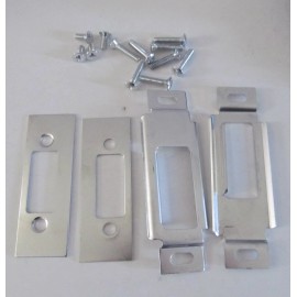 FIC 2 White RV Entry Door Lock Handle Deadbolt Keyed Alike Travel Trailer CW FIC