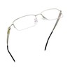 LifeArt Alloy Semi-Rimless Reading Glasses,Blue Light Blocking Glasses, Anti Eyestrain,