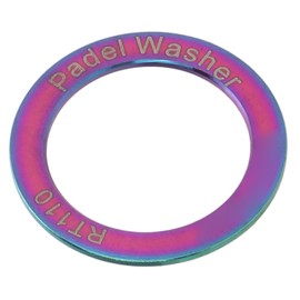 Hominas Bicycle Pedal Washers, 2 Pieces Bicycle Pedal Seal Made of Titanium Alloy Waterproof Bicycle Pedal Seal for Bicycle Accessories (Colourful)