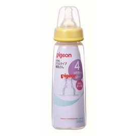Pigeon 4902508003650 Slim Type Plastic Milk Bottle, 8.4 fl oz (240 ml) x 3 Piece Set