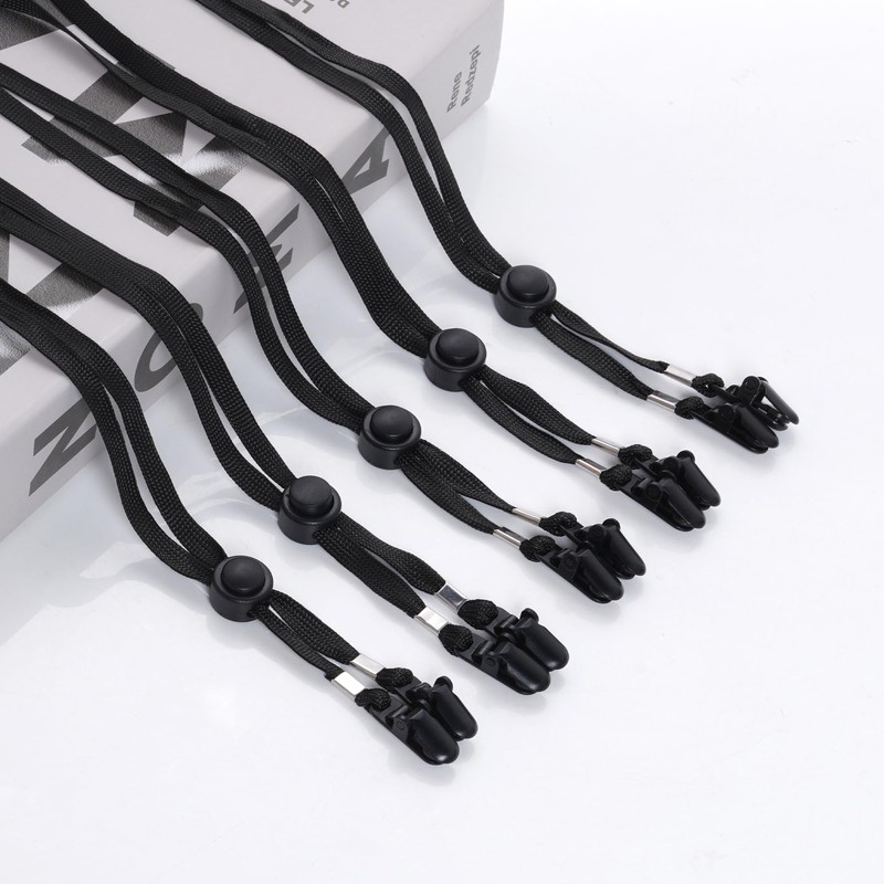 Sucrain 5 Pieces Adjustable Hat Strap Clips Hat Chin Cord