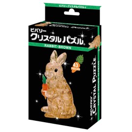 43 Piece Crystal Puzzle Rabbit Brown 50234
