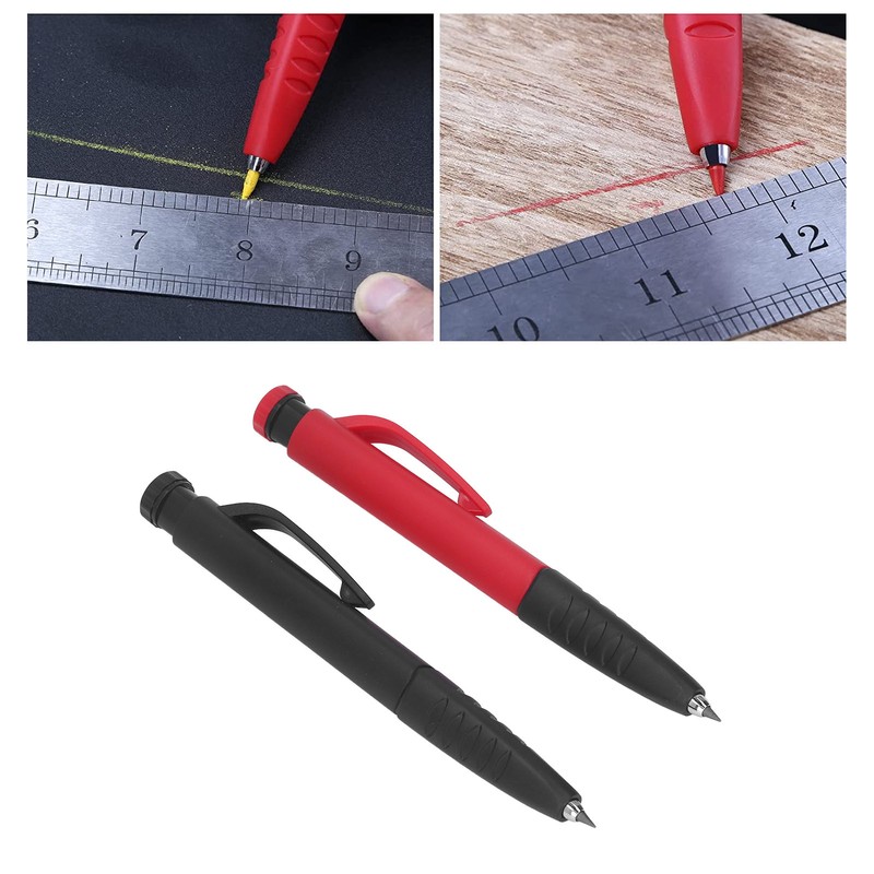 2Pcs Carpenter Pencil Marker Scribing Tool Set Kit with 12Pcs