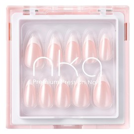 Press-On Nails Kit, 30 Soft Acrylic Nails in 15 Sizes with Nail Glue, Sticky Tabs, Prep Tools & Reusable Case – Long-Lasting, Salon Look, Short Glazed French Almond
