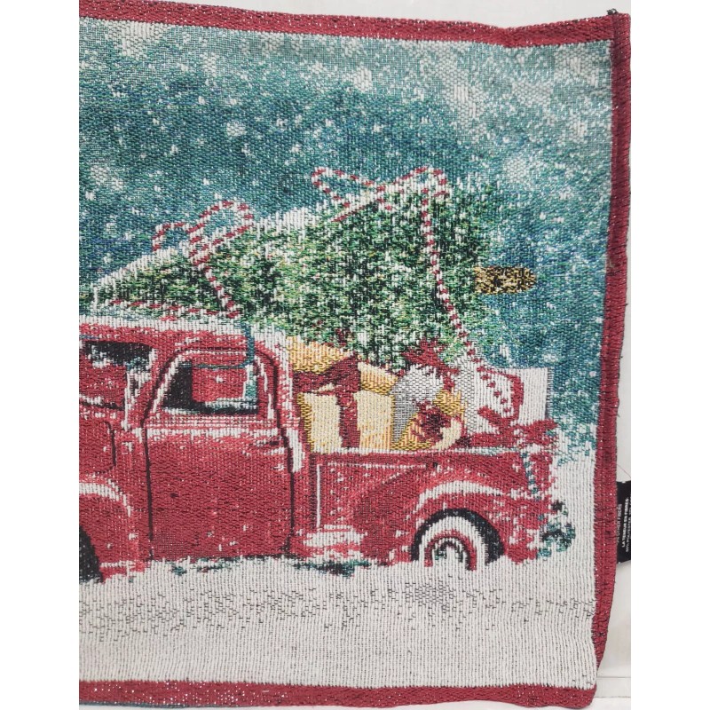 Christmas house Set of 2 Tapestry Kitchen Placemats,13x1
