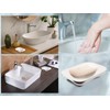 Plastic Soap Dish with Drainage 2Pcs Shower Soap Holder with
