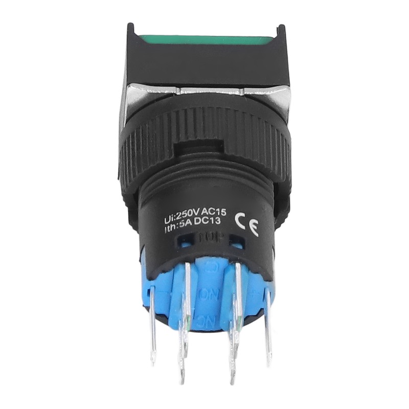25PCS Push Button Switch with Light 16mm Square Self Locking