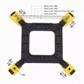 zjw 2pcs Backplate Bracket CPU Cooling Fanl For Intel Socket LGA 775 1366 1155 USA
