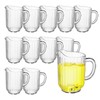 WELKOR 32 Oz Plastic Beer Pitcher Set,Commercial Grade Anti-Drip Restaurant