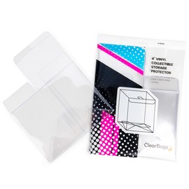 Protective Display Cases for Collectibles: Crystal Clear Plastic Boxes with Easy Assembly, 5 Pack, 4 9/16" x 3 9/16" x 6 5/16", Perfect for 4" Vinyl Figures and More, RPA306A